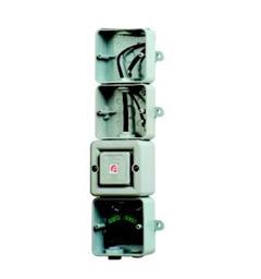Red Junction Box & SONF1 DC Assembly for 2 x L101 beacons 12/24vDC
